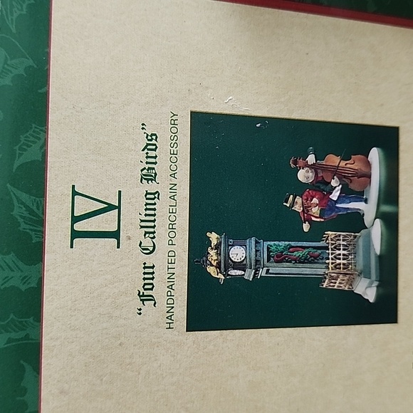 Dept 56 Heritage Village Collection 12 Days Of Dickens IV Four Calling Birds - Picture 5 of 7